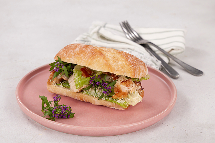 Focachette sandwich tin server  60x115g