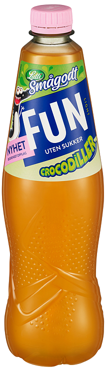 Fun light smågodt-crocodiller  0,8l