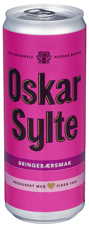 Oskar sylte bringebærsmak bx  10x33cl
