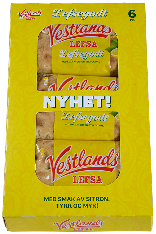 Lefser sitron singelpakkede  345g