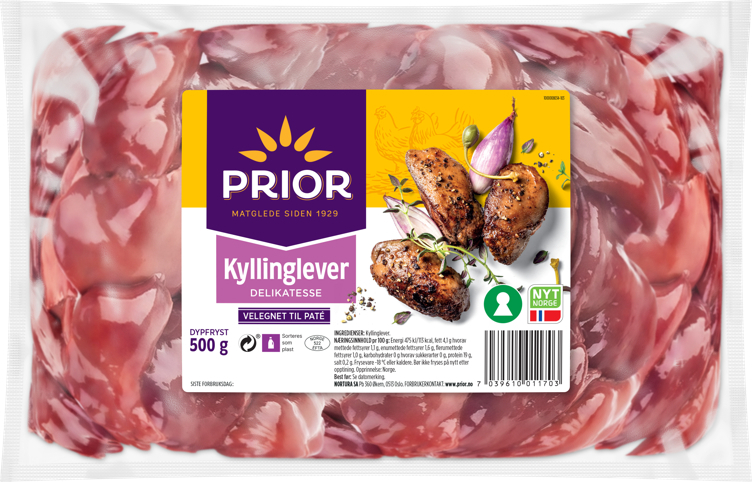 Kyllinglever frossen   500g