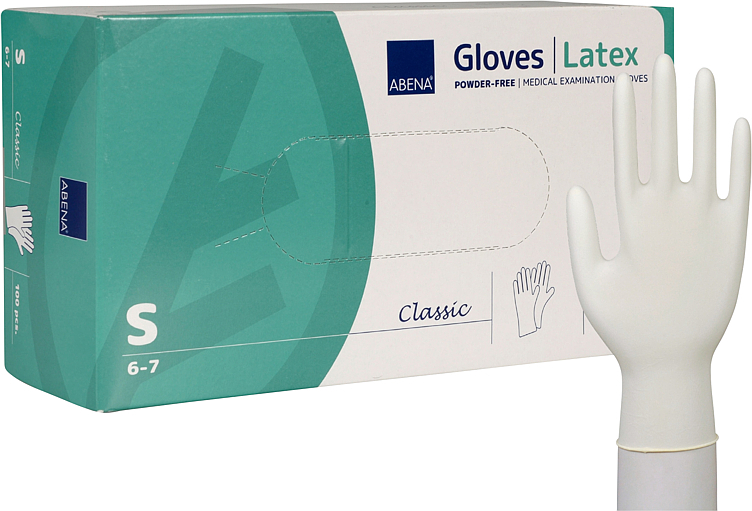 Disposable glove latex s 5,7g  100 pce