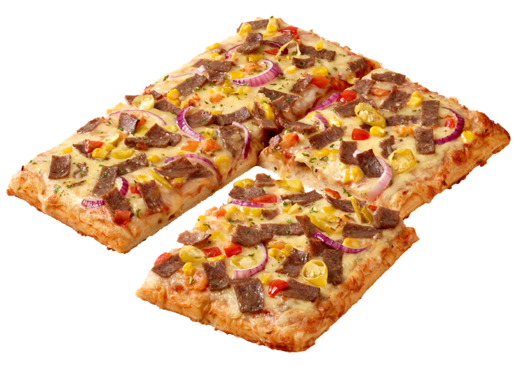 Firkantpizza kebab 12x690g