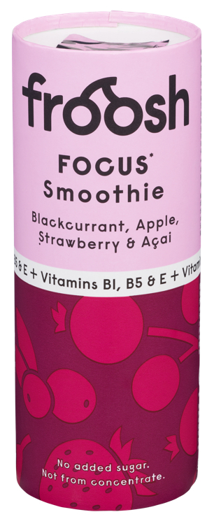 Focus solbær jordbær acai smoothie  235ml