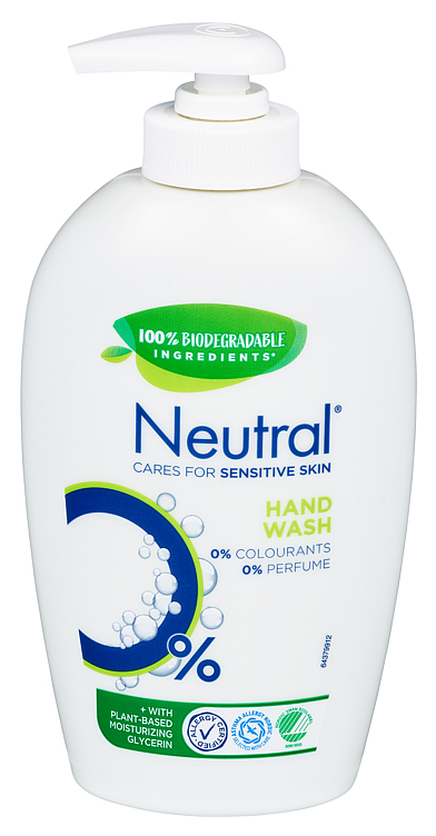 Neutral håndsåpe flytende parfymefri  250ml