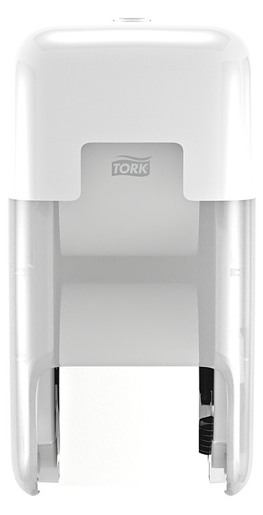 Hylsefri toalettpapir dispenser 2 ruller hvit t7  stk