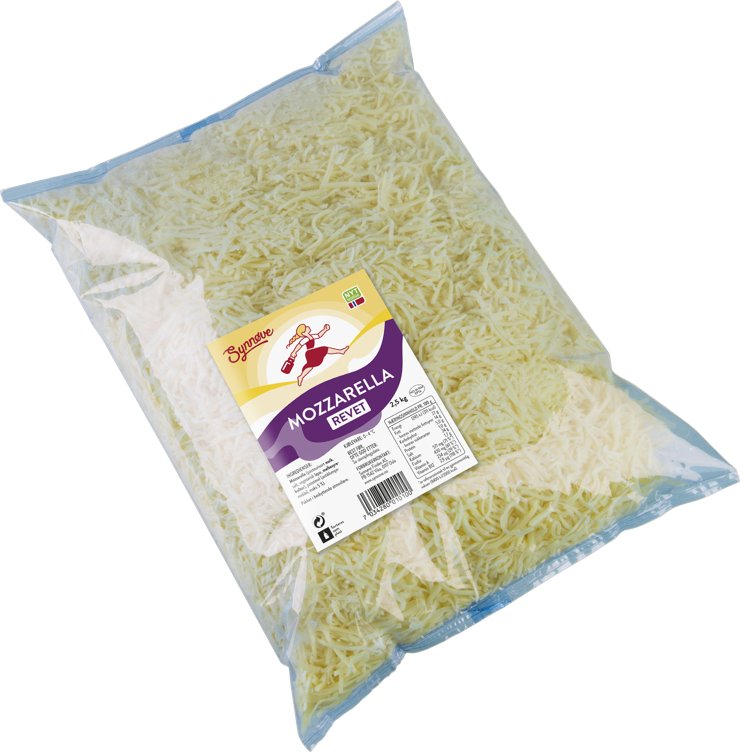 Mozzarella revet ost 2,5kg