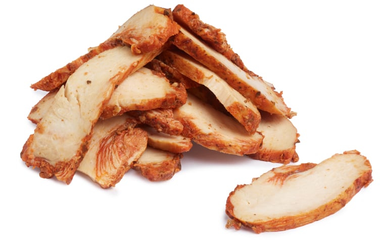 Kyllingfilet stekt&skivet soltørket tomat singelfryst  2,5kg