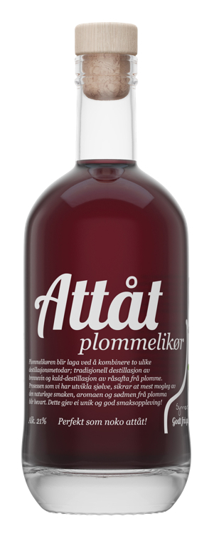 Attåt plommelikør 21% 50cl