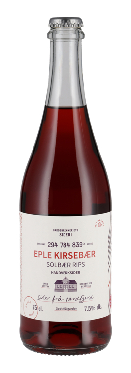Attåt sider eple kirsebær solbær rips   7,5%   75cl