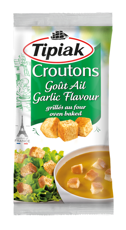 Tipiak croutons/garlic cube 12mm   500g