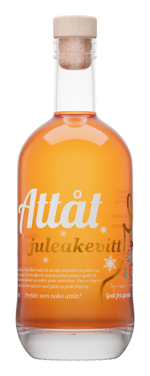 Attåt juleakevitt 38% 50cl
