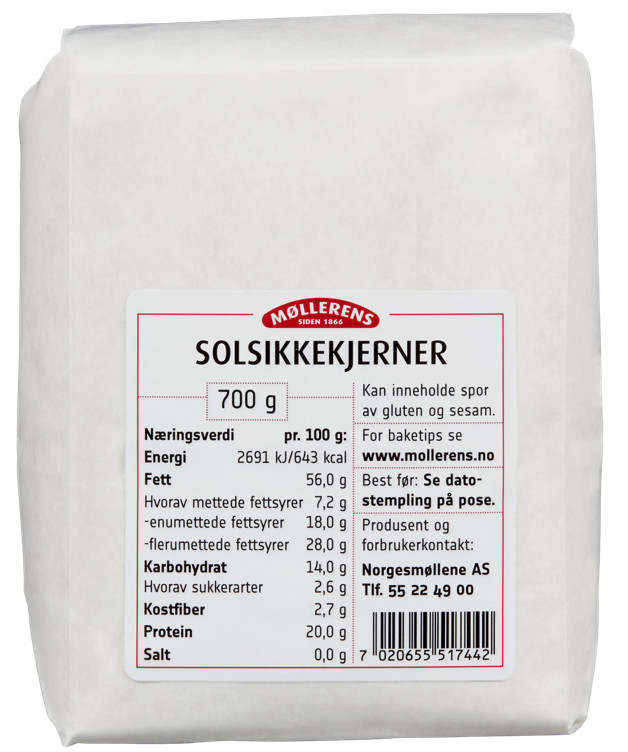 Solsikkekjerner  700g