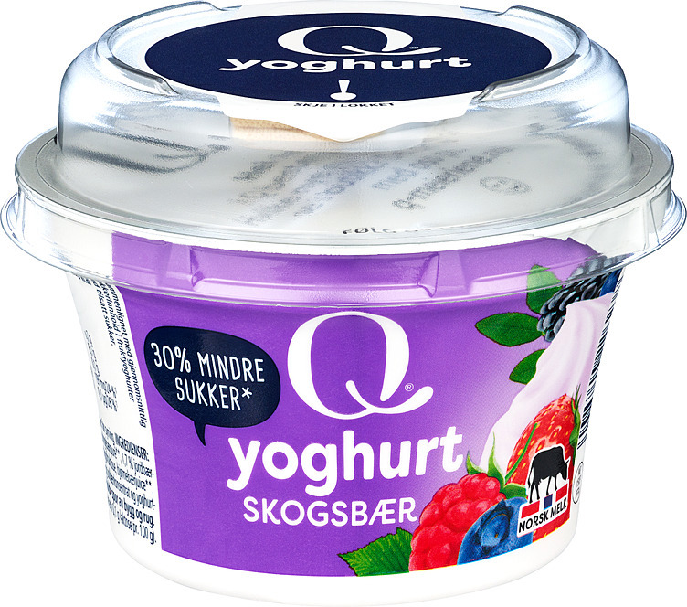 Q youghurt skogsbær  150g