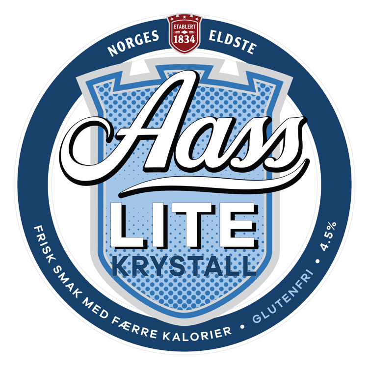 Aass lite krystall stålfat  4,5%  20l