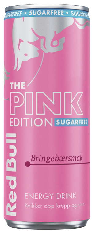 Red bull sukkerfr. pink edition bringebærsm.  24x250ml