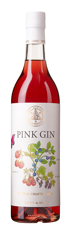 Ohd pink gin triple fruited gin   40%   70cl
