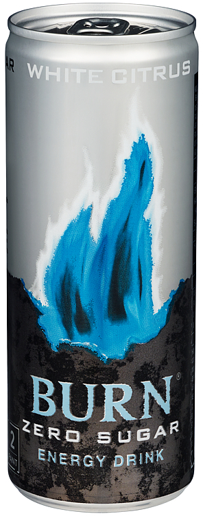 Burn white citrus zero sugar bx 24x250ml