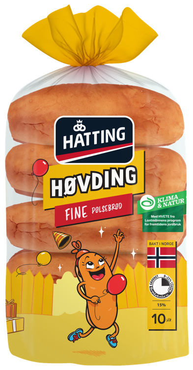 Høvding fine pølsebrød 10x50g  500g