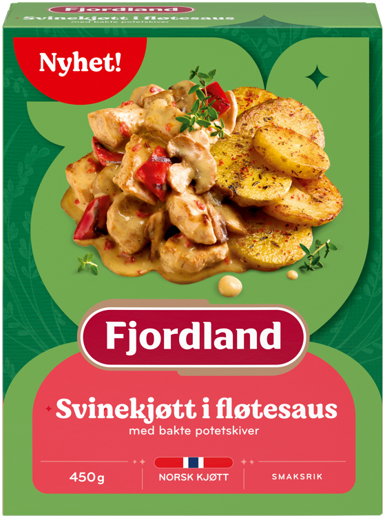 Fjordland svinekjøtt i fløtesaus 450g
