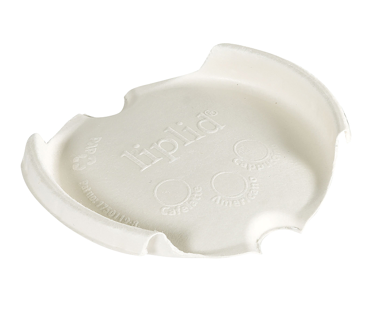 Fiberlokk lip lid 90mm 35/47cl hvit   50stk