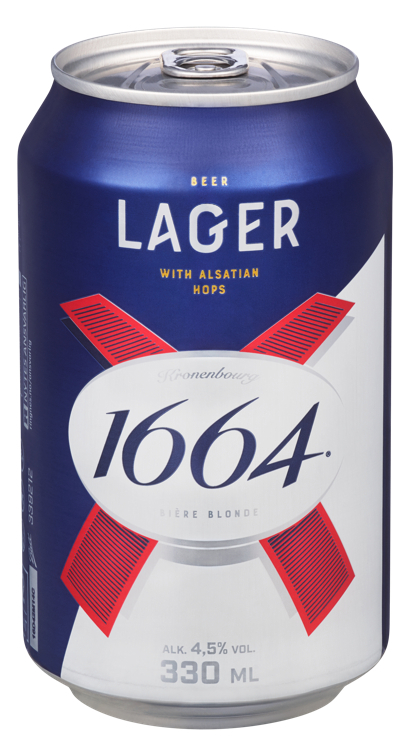 Kronenbourg 1664 lager  bx   4,5%   24x33cl