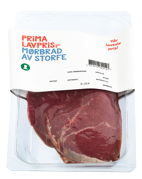 Storfe mørbrad ca200g kg