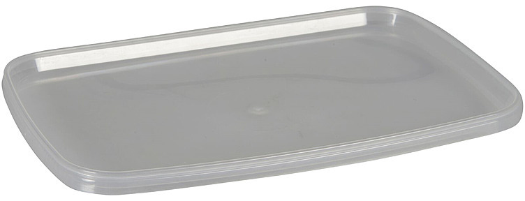 Plastbeger lokk 192x126x9mm klar pp s.forp. 900stk