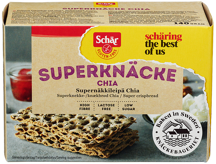 Superknäcke chia 140g