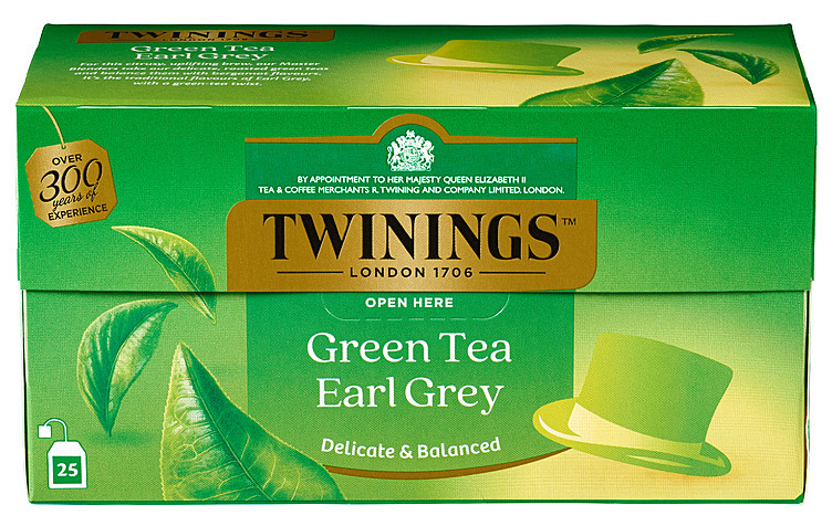 Twinings grønn te earl grey 25bg