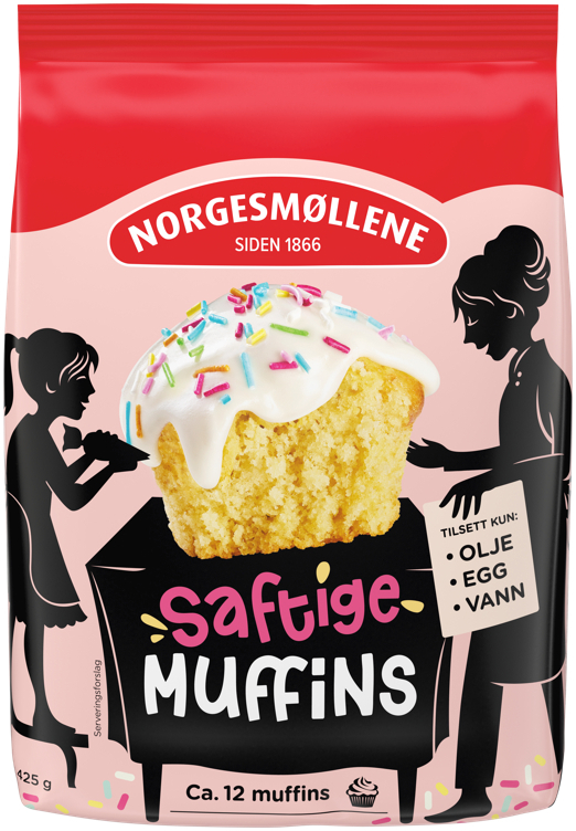Saftige muffins 425g