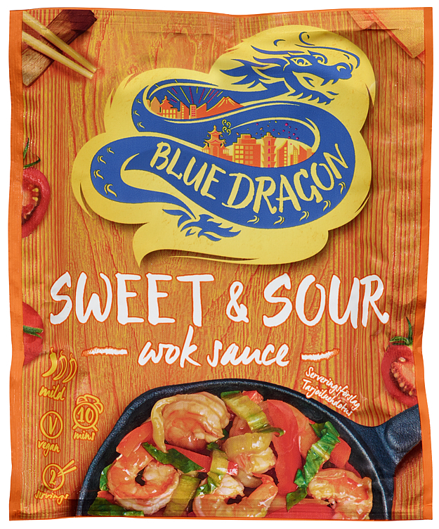 Blue dragon woksaus sweet & sour 120g