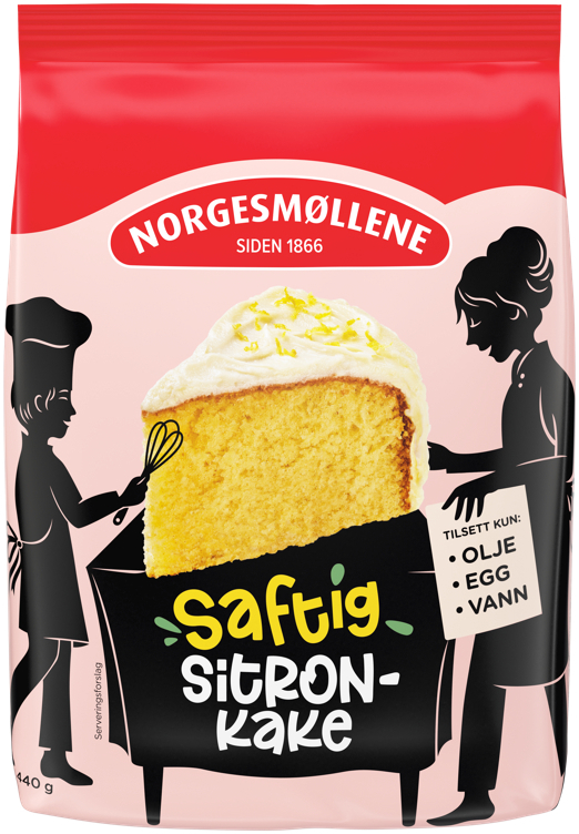 Saftig sitronkake 440g