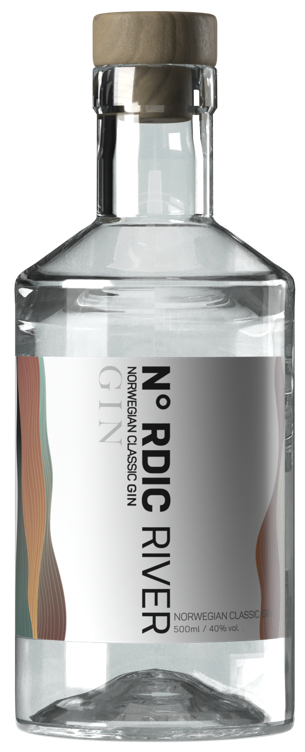 Nordic river classic gin 40% 50cl