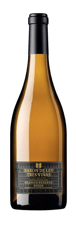 Baron de ley 3 vinas blanco res 12,5% 75cl