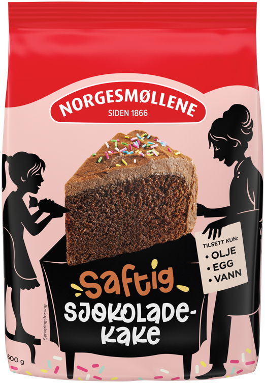 Saftig sjokoladekake  500g