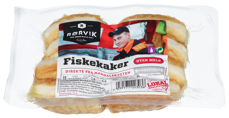 Fiskekaker uten melk 400g