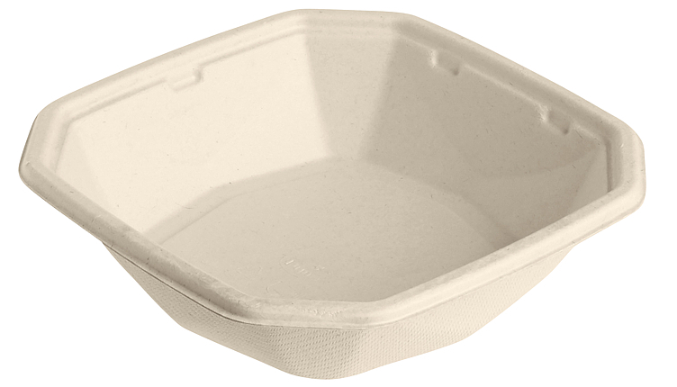 Octabass salatboks fiber 400ml brun  50stk