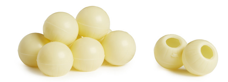 Trøffel skall hvit sjokolade  504stk