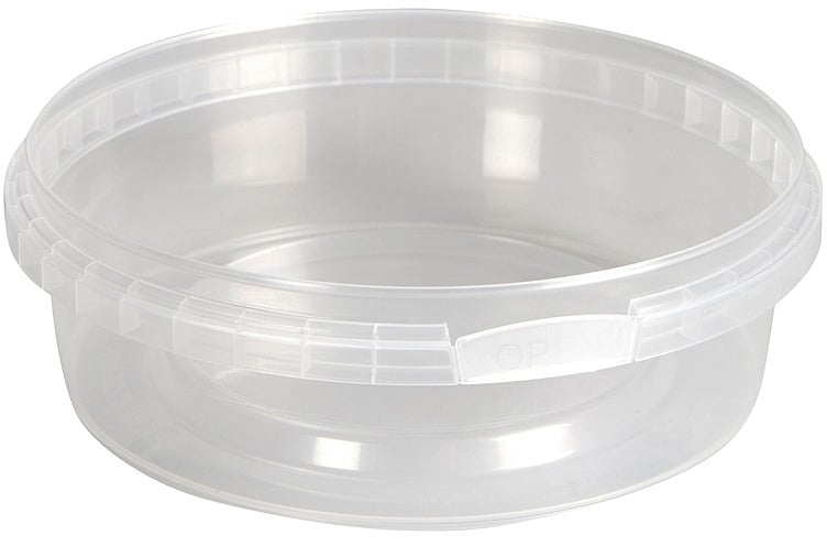Plastbeger 38mm ø122mm 250ml klar pp 1-rom  594stk