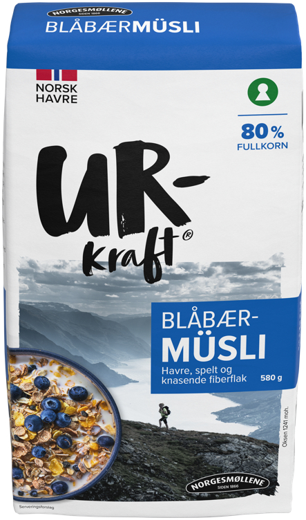 Müsli blåbær  580g