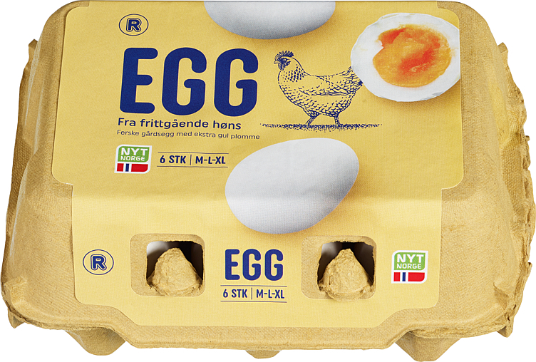Egg m/l/xl 6stk