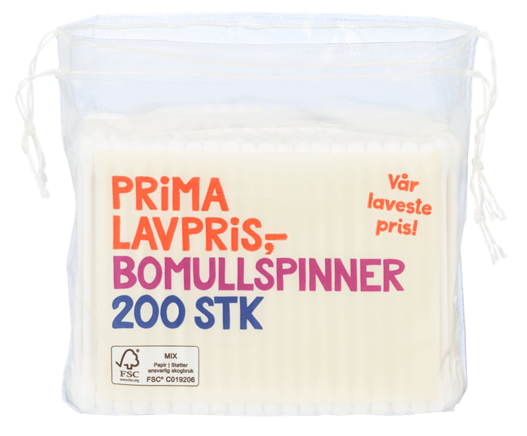 Bommullspinner 200stk