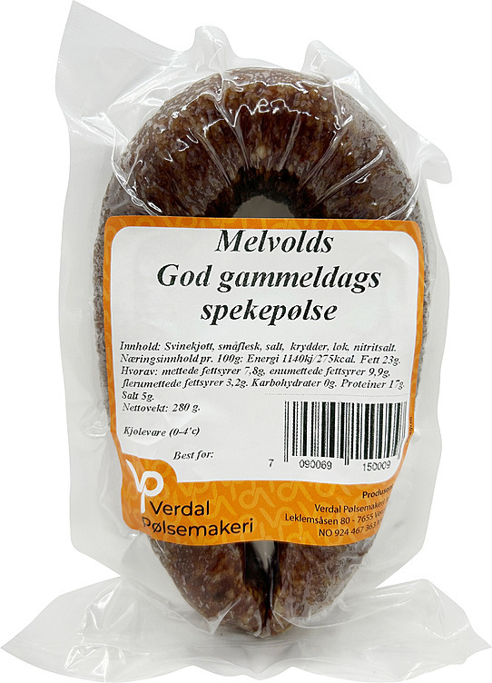 Melvolds god gammeldags spekepølse  280g
