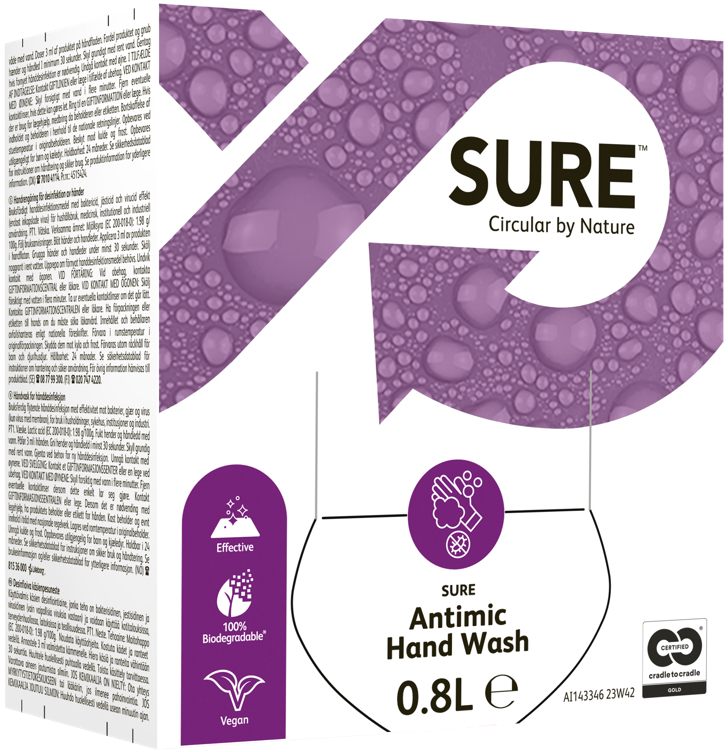 Sure antimic hand wash   0,8l