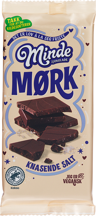 Minde mørk salt plate 80g