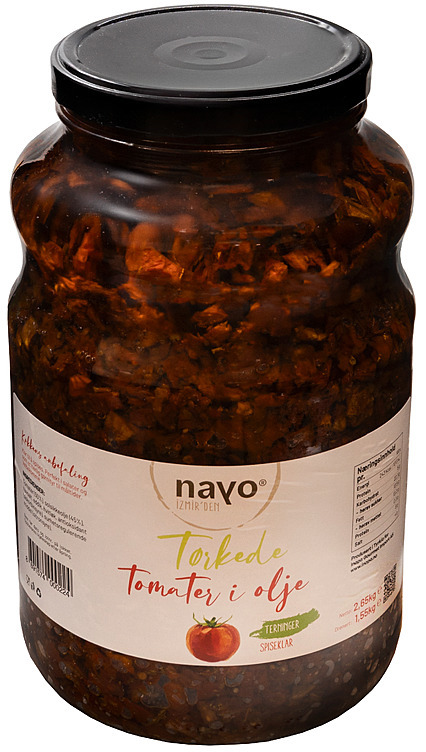 Soltørkede tomater i olje, terninger 2650g