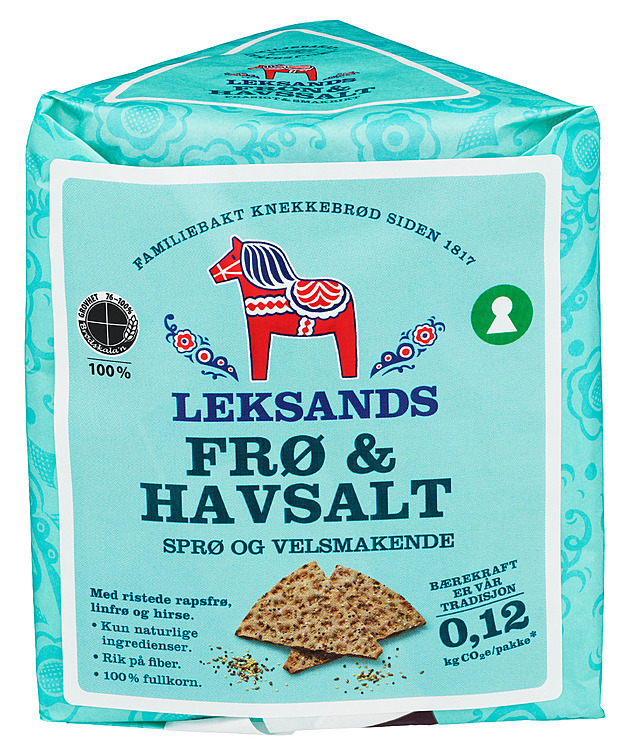 Knekkebrød frø & havsalt  200g