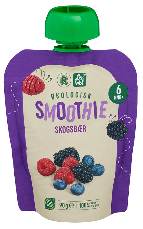Smoothie skogsbær økol.  90g