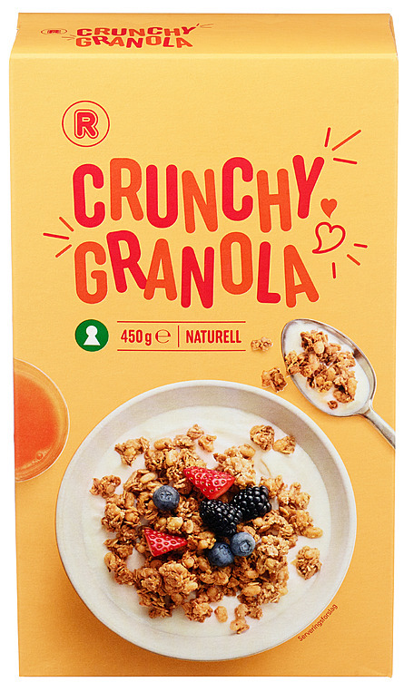 Crunchy granola naturell  450g